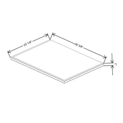 Fabuwood Allure Fusion Dove 30"W & 22"D Vera Platform For V30