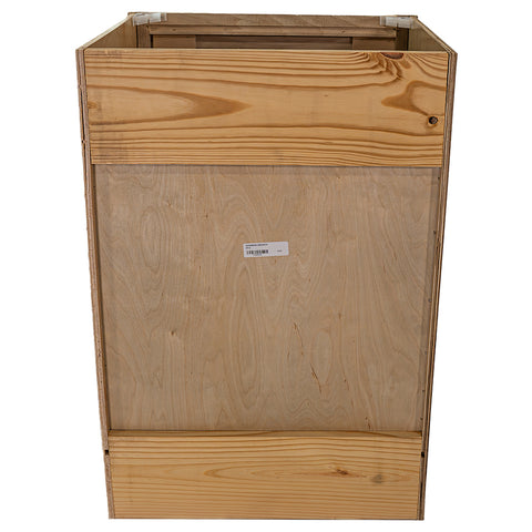 24 in. Sink Base Bathroom Vanity Cabinet in Unfinished Poplar | Shaker Style