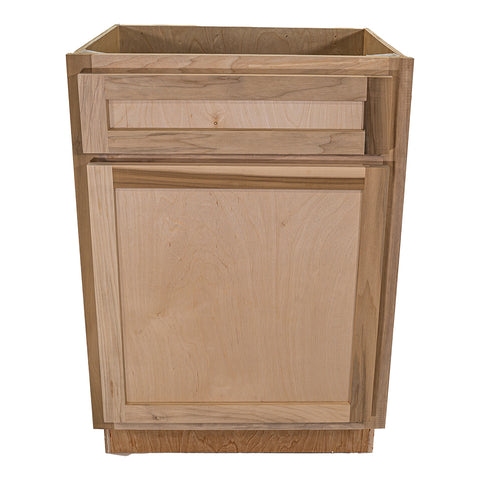 24 in. Sink Base Bathroom Vanity Cabinet in Unfinished Poplar | Shaker Style