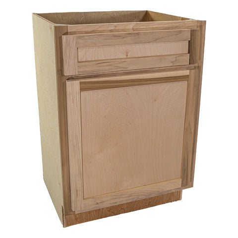 24 in. Sink Base Bathroom Vanity Cabinet in Unfinished Poplar | Shaker Style