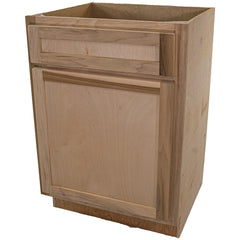 24 in. Sink Base Bathroom Vanity Cabinet in Unfinished Poplar | Shaker Style