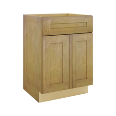 Modernform Cabinet Natural Shaker 24" W X 34 1/2" H X 21" D Sink Base 2 Doors/1 False Front