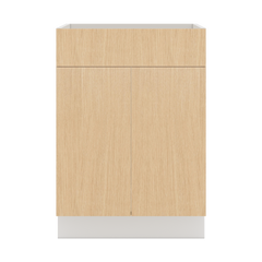 Modernform Cabinet Natural Oak 24" W X 34 1/2" H X 21" D Vanity Sink Base 2 Doors/1 False Front
