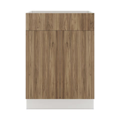 Modernform Cabinet Walnut 24" W X 34 1/2" H X 21" D Vanity Sink Base 2 Doors/1 False Front