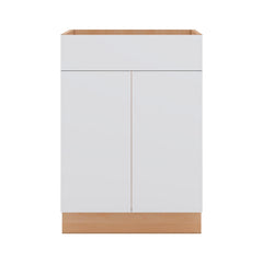 Modernform Cabinet Matte White 24" W X 34 1/2" H X 21" D Vanity Sink Base 2 Doors/1 False Front