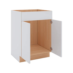 Modernform Cabinet Gloss White 24" W X 34 1/2" H X 21" D Vanity Sink Base 2 Doors/1 False Front