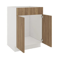 Modernform Cabinet Walnut 24" W X 34 1/2" H X 21" D Vanity Sink Base 2 Doors/1 False Front