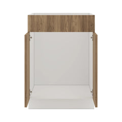 Modernform Cabinet Walnut 24" W X 34 1/2" H X 21" D Vanity Sink Base 2 Doors/1 False Front