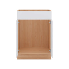 Modernform Cabinet Matte White 24" W X 34 1/2" H X 21" D Vanity Sink Base 2 Doors/1 False Front