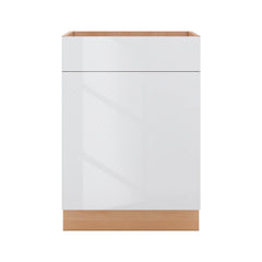 Modernform Cabinet Gloss White 24" W X 34 1/2" H X 21" D Vanity Sink Base 1 Doors/1 False Front