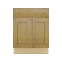 Modernform Cabinet Natural Shaker 27" W X 34 1/2" H X 21" D Sink Base 2 Doors/1 False Front