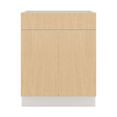 Modernform Cabinet Natural Oak 27" W X 34 1/2" H X 21" D Vanity Sink Base 2 Doors/1 False Front
