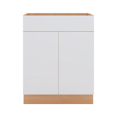 Modernform Cabinet Matte White 27" W X 34 1/2" H X 21" D Vanity Sink Base 2 Doors/1 False Front