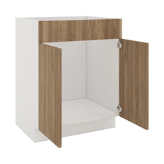 Modernform Cabinet Walnut 27" W X 34 1/2" H X 21" D Vanity Sink Base 2 Doors/1 False Front