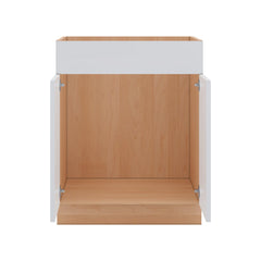 Modernform Cabinet Gloss White 27" W X 34 1/2" H X 21" D Vanity Sink Base 2 Doors/1 False Front