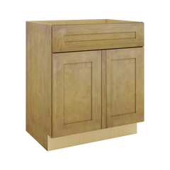 Modernform Cabinet Natural Shaker 30" W X 34 1/2" H X 21" D Sink Base 2 Doors/1 False Front