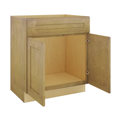 Modernform Cabinet Natural Shaker 30" W X 34 1/2" H X 21" D Sink Base 2 Doors/1 False Front