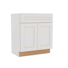 Modernform Cabinet White Shaker 30" W X 34 1/2" H X 21" D Sink Base 2 Doors/1 False Front