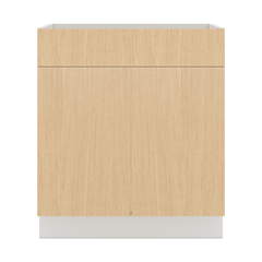 Modernform Cabinet Natural Oak 30" W X 34 1/2" H X 21" D Vanity Sink Base 2 Doors/1 False Front