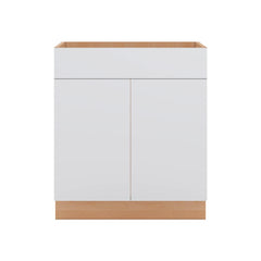 Modernform Cabinet Matte White 30" W X 34 1/2" H X 21" D Vanity Sink Base 2 Doors/1 False Front