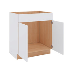 Modernform Cabinet Matte White 30" W X 34 1/2" H X 21" D Vanity Sink Base 2 Doors/1 False Front