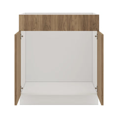 Modernform Cabinet Walnut 30" W X 34 1/2" H X 21" D Vanity Sink Base 2 Doors/1 False Front