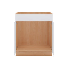 Modernform Cabinet Matte White 30" W X 34 1/2" H X 21" D Vanity Sink Base 2 Doors/1 False Front