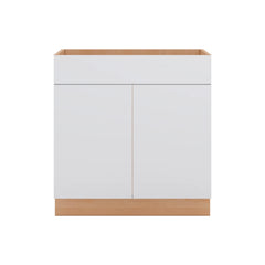 Modernform Cabinet Matte White 33" W X 34 1/2" H X 21" D Vanity Sink Base 2 Doors/1 False Front