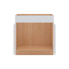 Modernform Cabinet Gloss White 33" W X 34 1/2" H X 21" D Vanity Sink Base 2 Doors/1 False Front