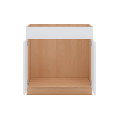 Modernform Cabinet Matte White 33" W X 34 1/2" H X 21" D Vanity Sink Base 2 Doors/1 False Front