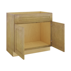 Modernform Cabinet Natural Shaker 36" W X 34 1/2" H X 21" D Sink Base 2 Doors/1 False Front