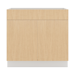 Modernform Cabinet Natural Oak 36" W X 34 1/2" H X 21" D Vanity Sink Base 2 Doors/1 False Front