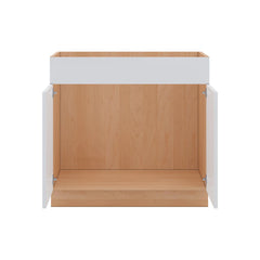 Modernform Cabinet Gloss White 36" W X 34 1/2" H X 21" D Vanity Sink Base 2 Doors/1 False Front