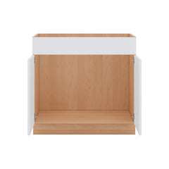 Modernform Cabinet Matte White 36" W X 34 1/2" H X 21" D Vanity Sink Base 2 Doors/1 False Front