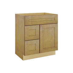 Modernform Cabinet Natural Shaker 30" W X 34 1/2" H X 21" D Combo Cabinet w/2 Tub Drawers