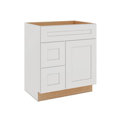 Modernform Cabinet White Shaker 30" W X 34 1/2" H X 21" D Combo Cabinet w/2 Drawers