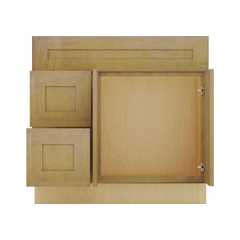 Modernform Cabinet Natural Shaker 36" W X 34 1/2" H X 21" D Combo Cabinet w/2 Tub Drawers