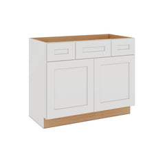 Modernform Cabinet White Shaker 42" W X 34 1/2" H X 21" D Combo Cabinet w/2 Side Drawers