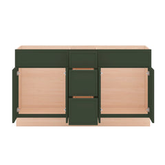 Modernform Cabinet Slim Sage Green 60" W X 34 1/2" H X 21" D Combo Cabinet 4 Doors/3 Drawers/2 False Front