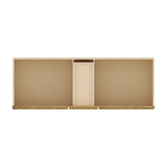 Modernform Cabinet Natural Shaker 60" W X 34 1/2" H X 21" D Combo Cabinet 4 Doors/3 Drawers/2 False Front