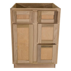 24 in. Sink and Drawer Base Vanity Bathroom Cabinet in Unfinished Poplar | Shaker Style