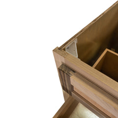 24 in. Sink and Drawer Base Vanity Bathroom Cabinet in Unfinished Poplar | Shaker Style