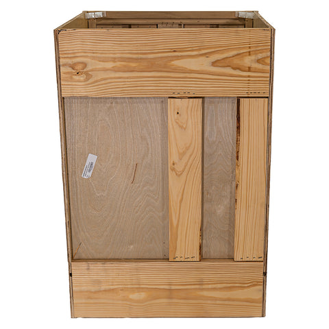 24 in. Sink and Drawer Base Vanity Bathroom Cabinet in Unfinished Poplar | Shaker Style