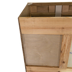 36 in. Sink and Drawer Base Vanity Bathroom Cabinet in Unfinished Poplar | Shaker Style