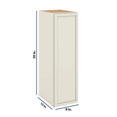Modernform Cabinet Slim Dove White 09" W X 30" H X 12" D  Single Door Wall Cabinet