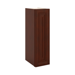 J&K Mahogany J5 Single Door Wall Cabinet - 09" W x 30" H