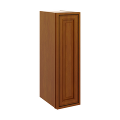J&K Mocha Glazed K10 Single Door Wall Cabinet - 09" W x 30" H
