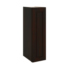 J&K Espresso K8 Single Door Wall Cabinet - 09" W x 30" H