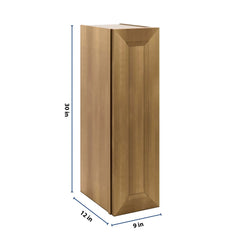 J&K Butterscotch B8 Single Door Wall Cabinet - 09" W x 30" H