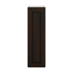 J&K Espresso K8 Single Door Wall Cabinet - 09" W x 30" H